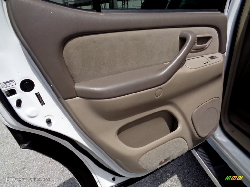 2007 Toyota Sequoia SR5 Taupe Door Panel Photo #106235515