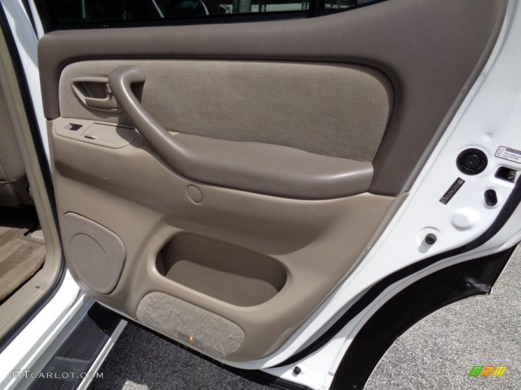 2007 Toyota Sequoia SR5 Taupe Door Panel Photo #106235536