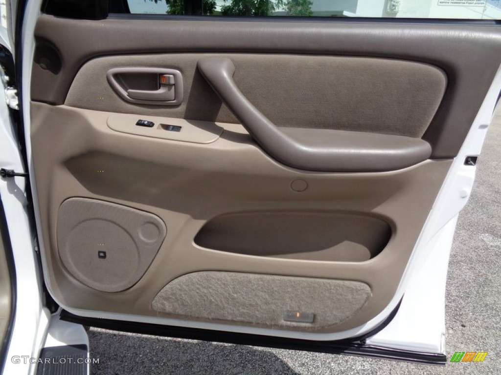 2007 Toyota Sequoia SR5 Taupe Door Panel Photo #106235539