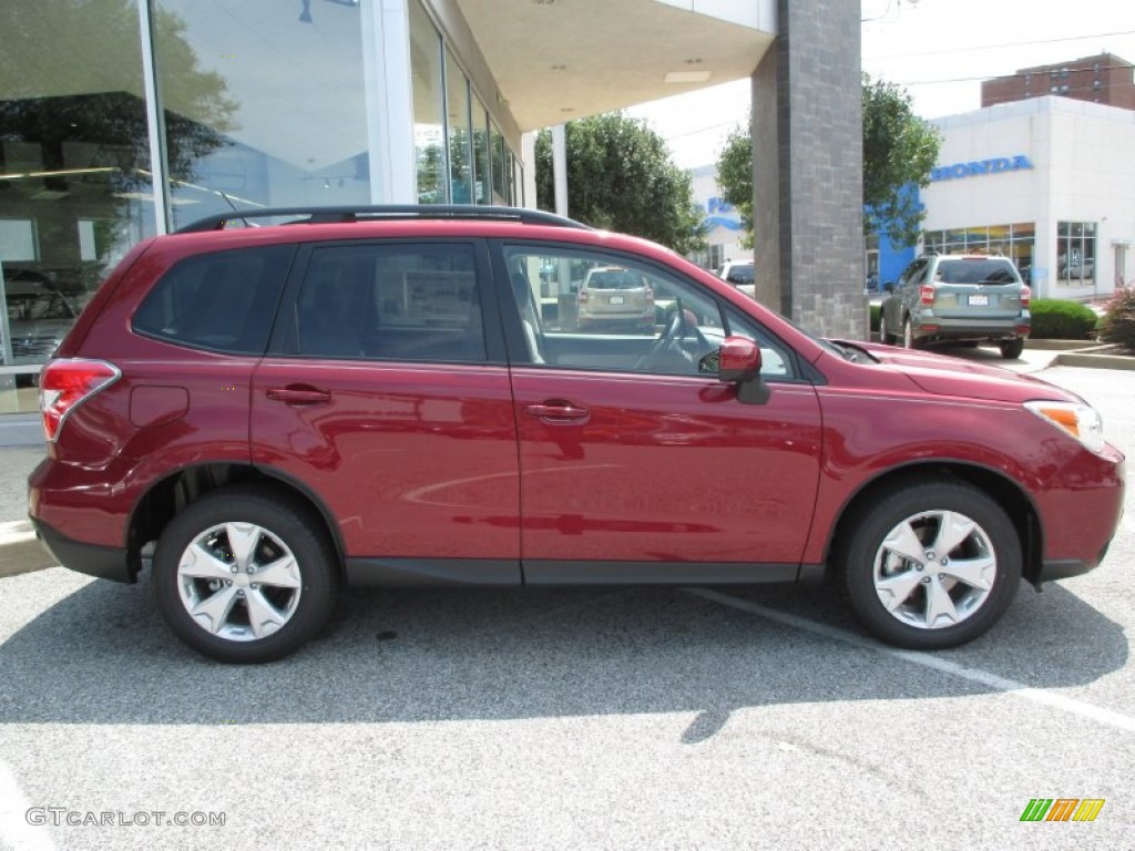 2015 Forester 2.5i Premium - Venetian Red Pearl / Gray photo #8