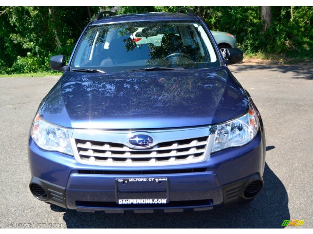2011 Forester 2.5 X - Marine Blue Metallic / Black photo #2