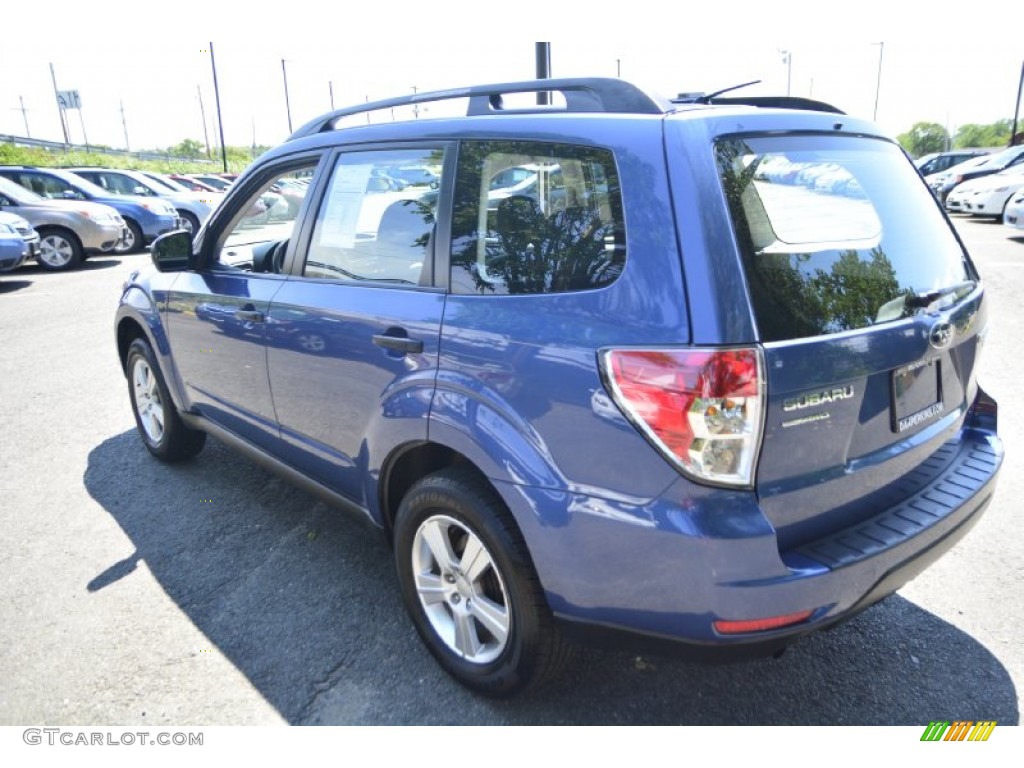 2011 Forester 2.5 X - Marine Blue Metallic / Black photo #11