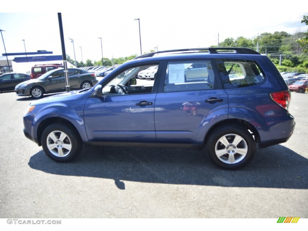 2011 Forester 2.5 X - Marine Blue Metallic / Black photo #12
