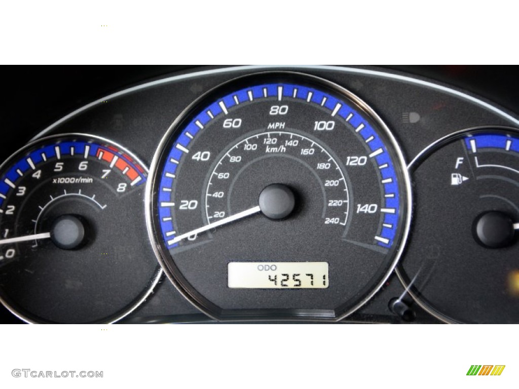 2011 Forester 2.5 X - Marine Blue Metallic / Black photo #16