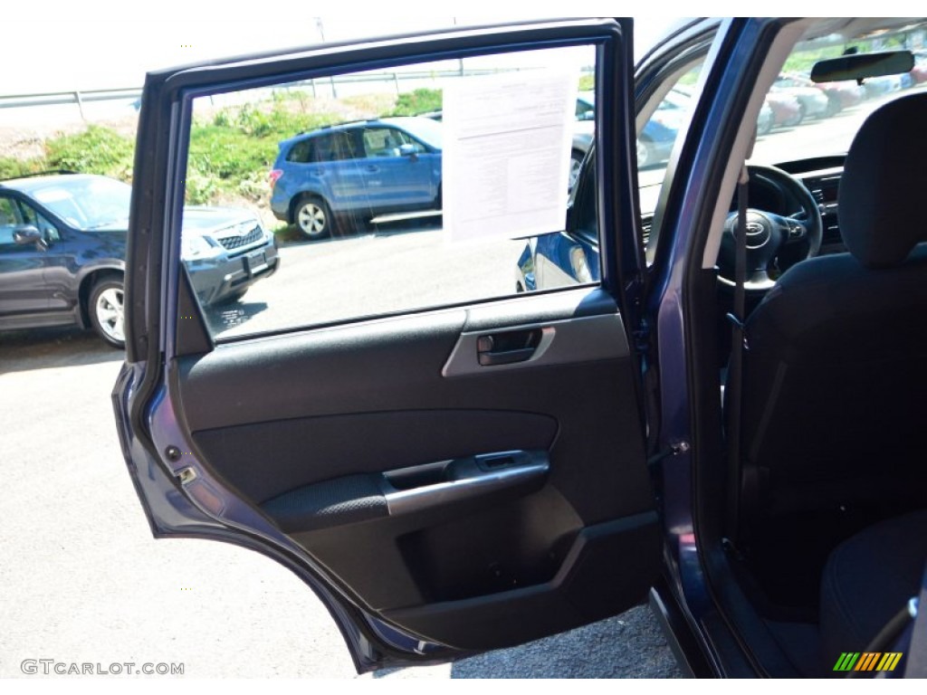 2011 Forester 2.5 X - Marine Blue Metallic / Black photo #19