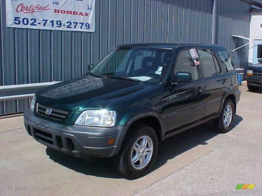 1999 CR-V EX 4WD - Clover Green Pearl / Charcoal photo #2