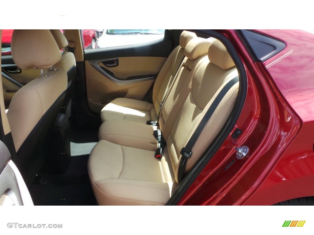 2013 Elantra GLS - Sparkling Ruby / Beige photo #10