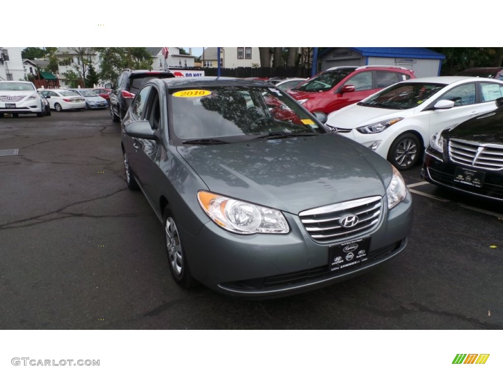 2010 Elantra Blue - Carbon Gray Mist / Gray photo #1