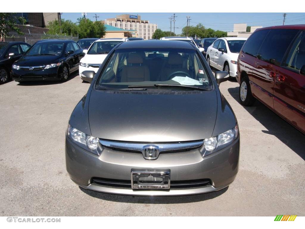 2006 Civic Hybrid Sedan - Galaxy Gray Metallic / Ivory photo #2
