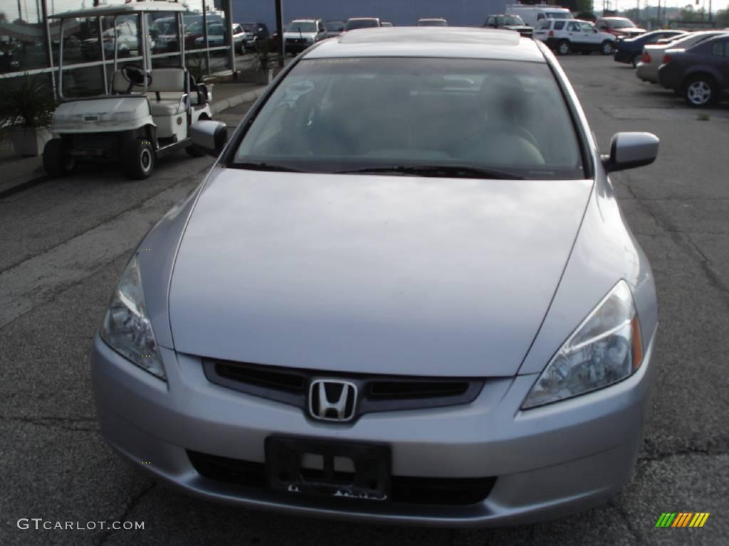 2003 Accord EX Sedan - Satin Silver Metallic / Black photo #2