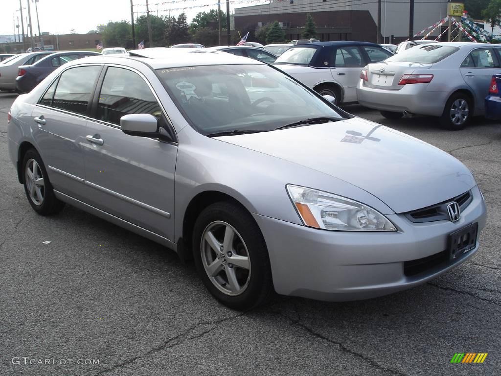 2003 Accord EX Sedan - Satin Silver Metallic / Black photo #3