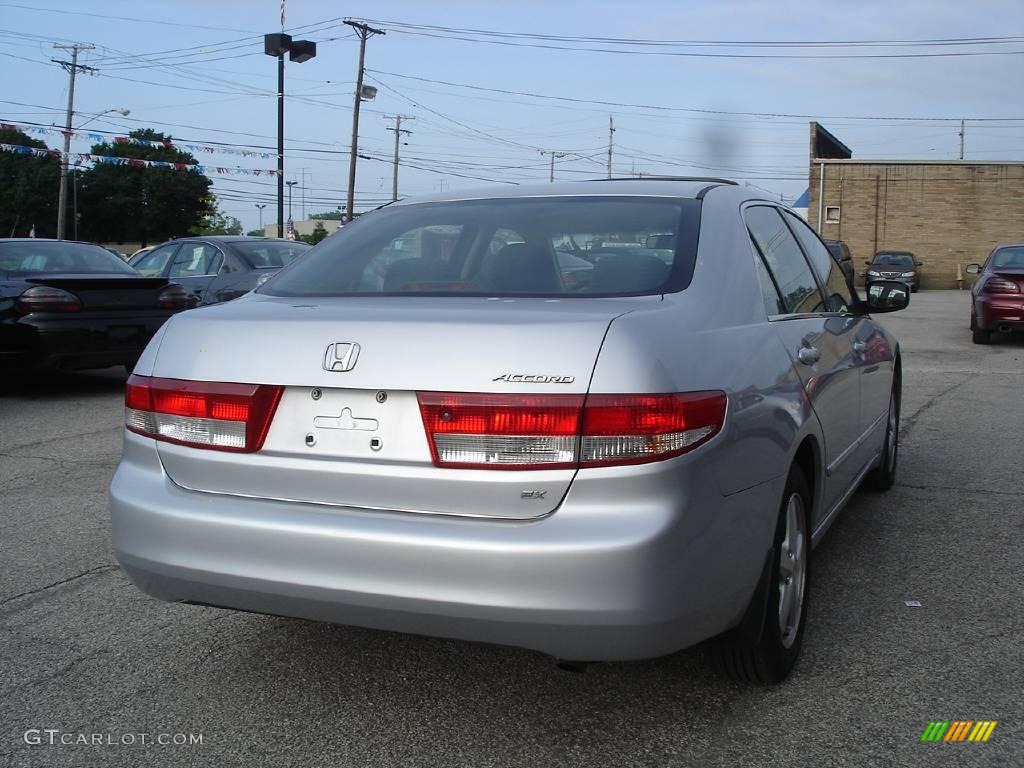 2003 Accord EX Sedan - Satin Silver Metallic / Black photo #4