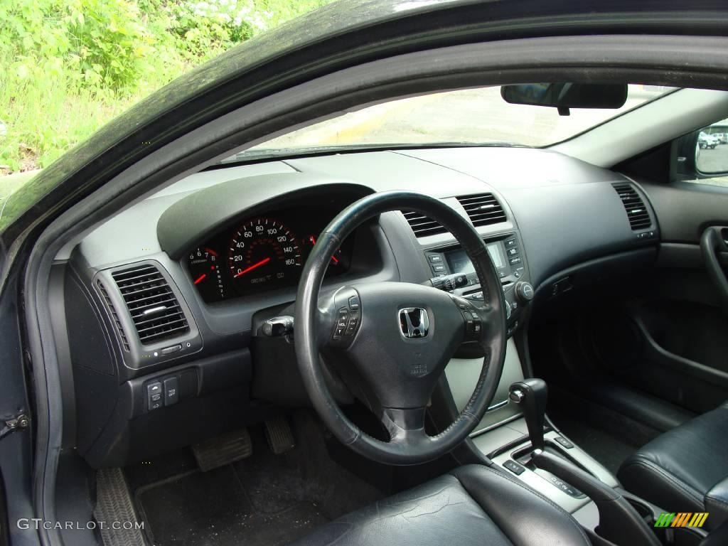2003 Accord EX V6 Coupe - Graphite Pearl / Black photo #9