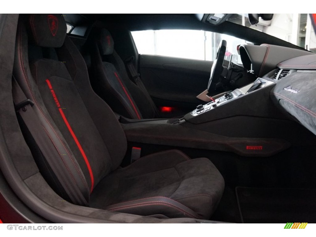 Nero Ade (Black) Interior 2015 Lamborghini Aventador LP700-4 Pirelli Edition Photo #106250496