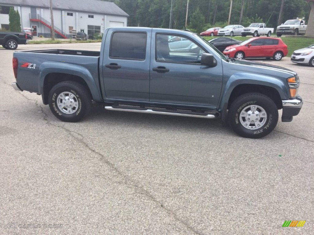 2006 Colorado LT Crew Cab 4x4 - Blue Granite Metallic / Very Dark Pewter photo #3