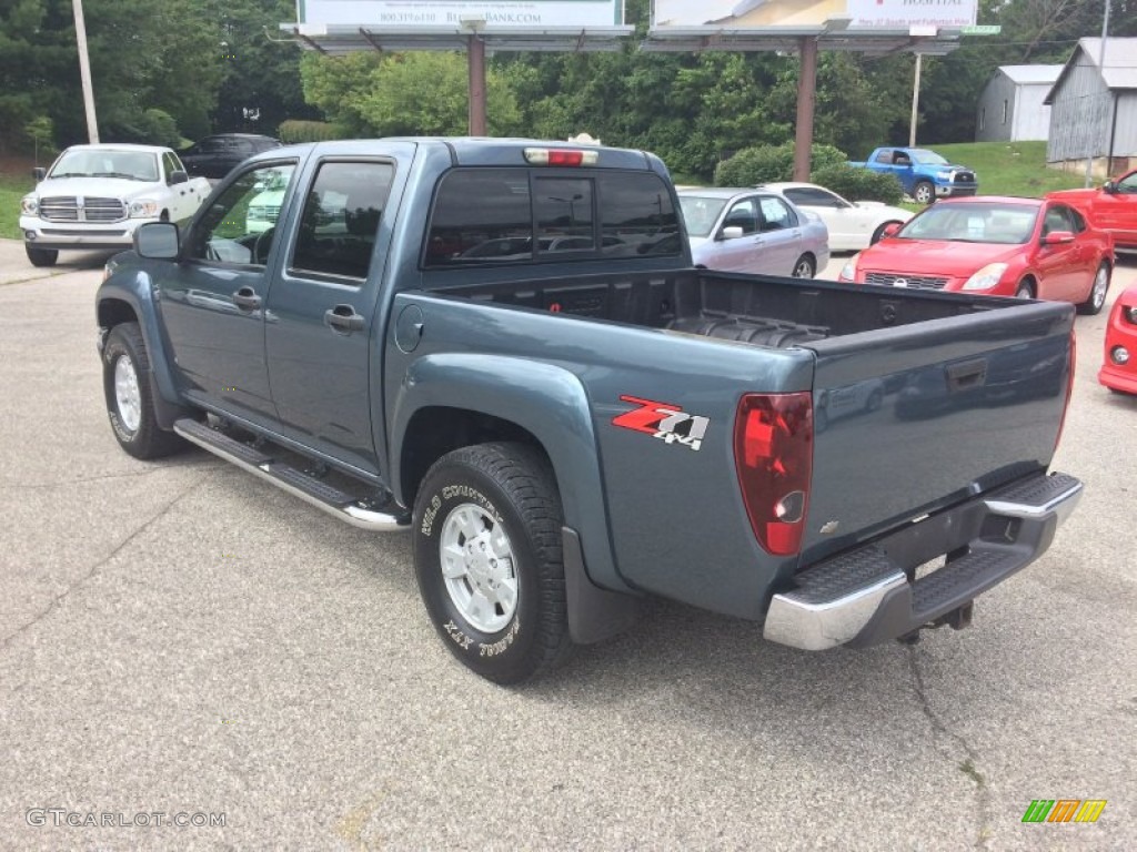 2006 Colorado LT Crew Cab 4x4 - Blue Granite Metallic / Very Dark Pewter photo #4