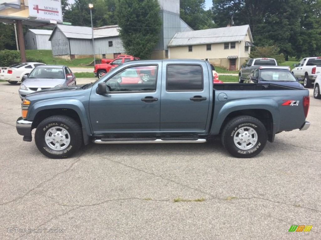 2006 Colorado LT Crew Cab 4x4 - Blue Granite Metallic / Very Dark Pewter photo #5