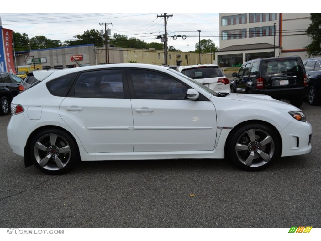 2008 Impreza WRX STi - Aspen White / Carbon Black/Graphite Gray Alcantara photo #2