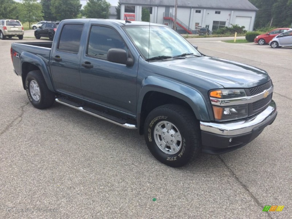 2006 Colorado LT Crew Cab 4x4 - Blue Granite Metallic / Very Dark Pewter photo #17