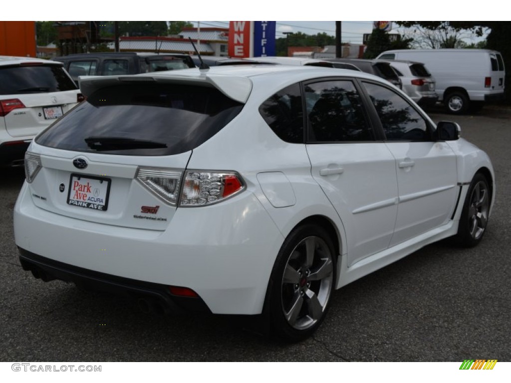 2008 Impreza WRX STi - Aspen White / Carbon Black/Graphite Gray Alcantara photo #3
