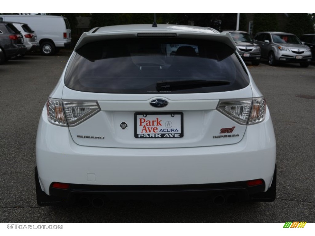 2008 Impreza WRX STi - Aspen White / Carbon Black/Graphite Gray Alcantara photo #4