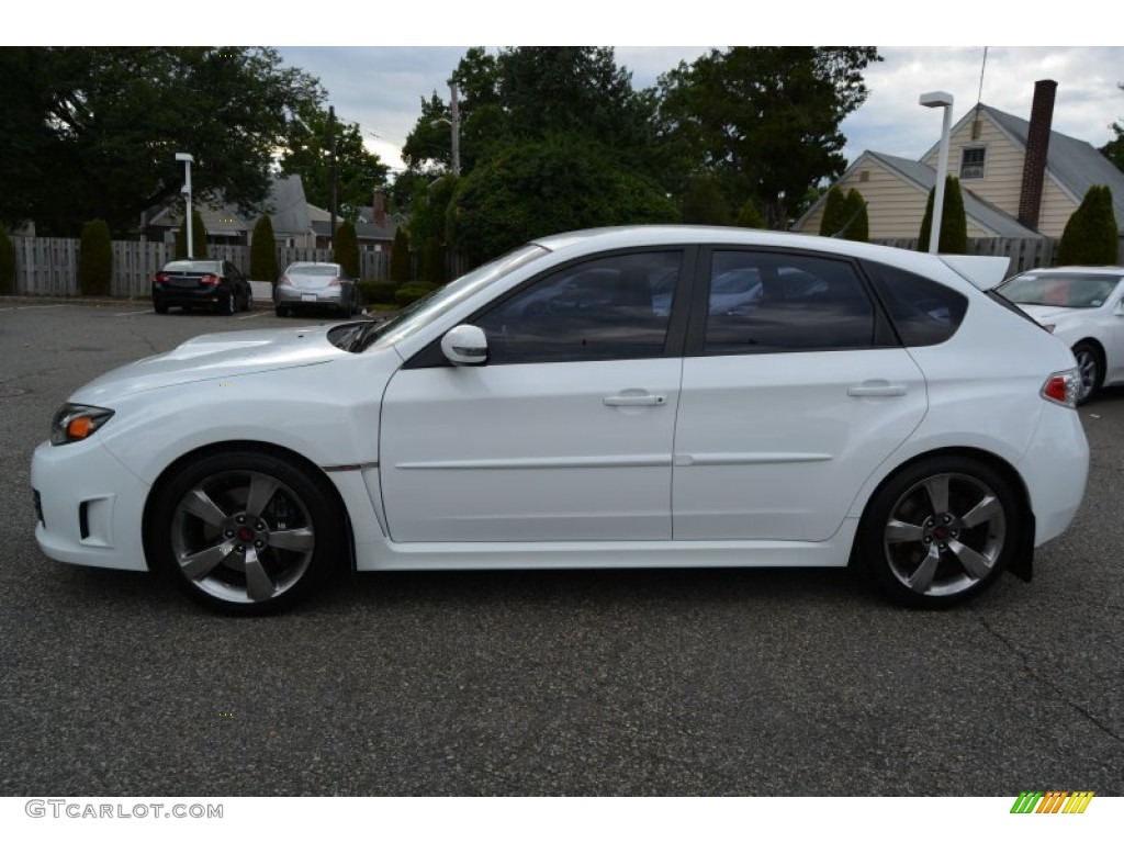 2008 Impreza WRX STi - Aspen White / Carbon Black/Graphite Gray Alcantara photo #6