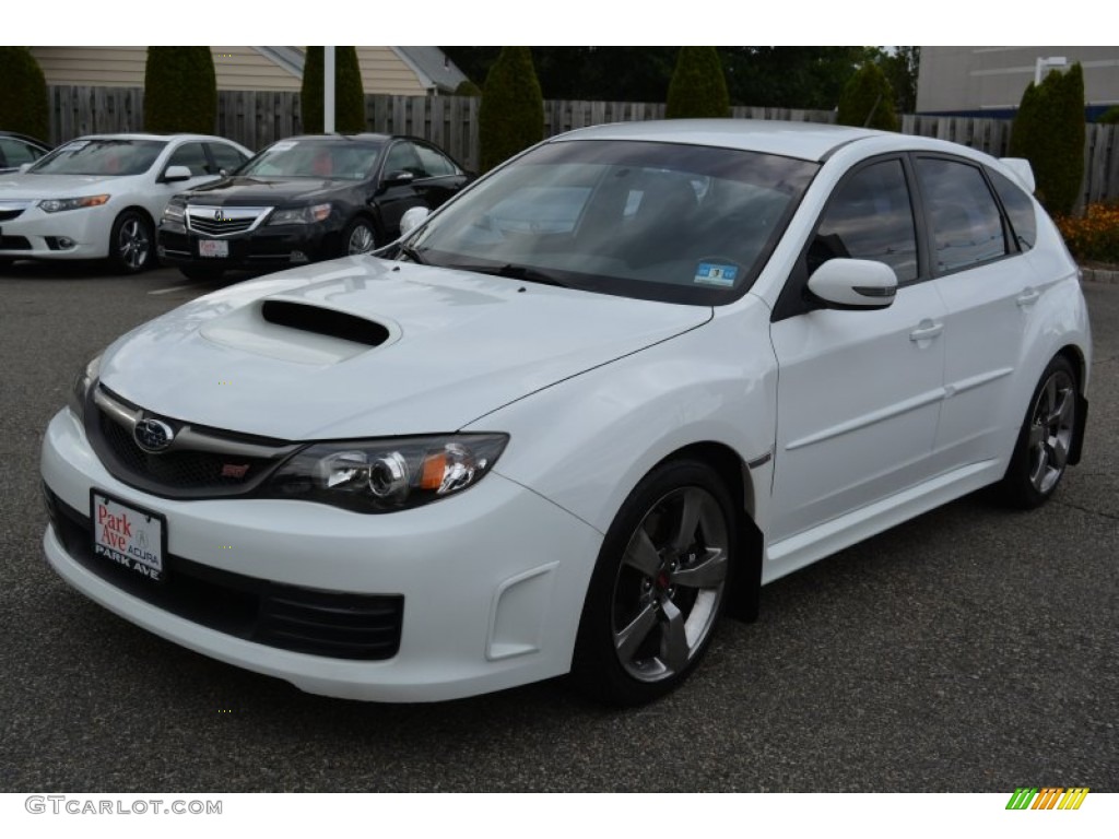 2008 Impreza WRX STi - Aspen White / Carbon Black/Graphite Gray Alcantara photo #7