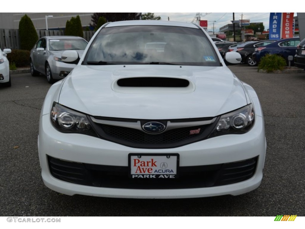 2008 Impreza WRX STi - Aspen White / Carbon Black/Graphite Gray Alcantara photo #8