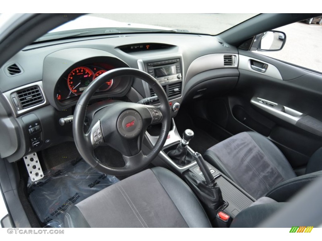 2008 Impreza WRX STi - Aspen White / Carbon Black/Graphite Gray Alcantara photo #11