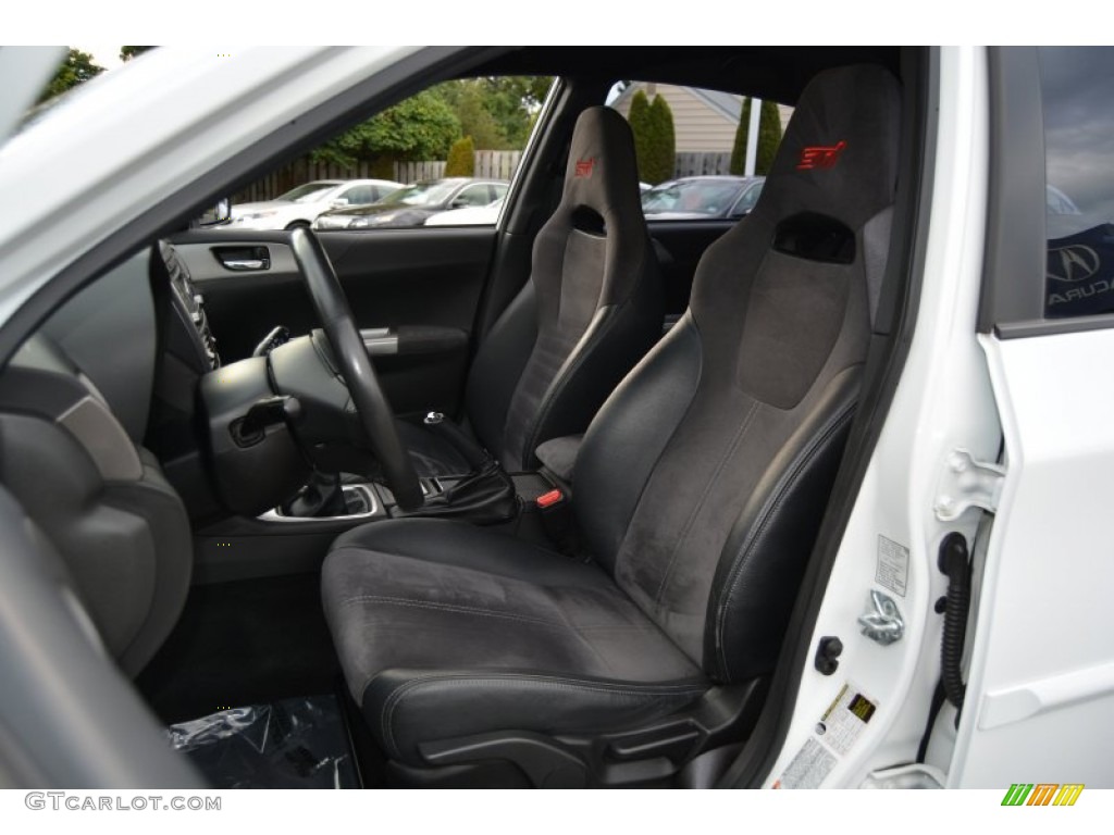 2008 Impreza WRX STi - Aspen White / Carbon Black/Graphite Gray Alcantara photo #13