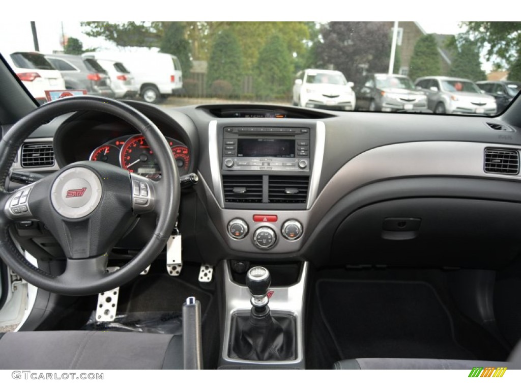 2008 Impreza WRX STi - Aspen White / Carbon Black/Graphite Gray Alcantara photo #14