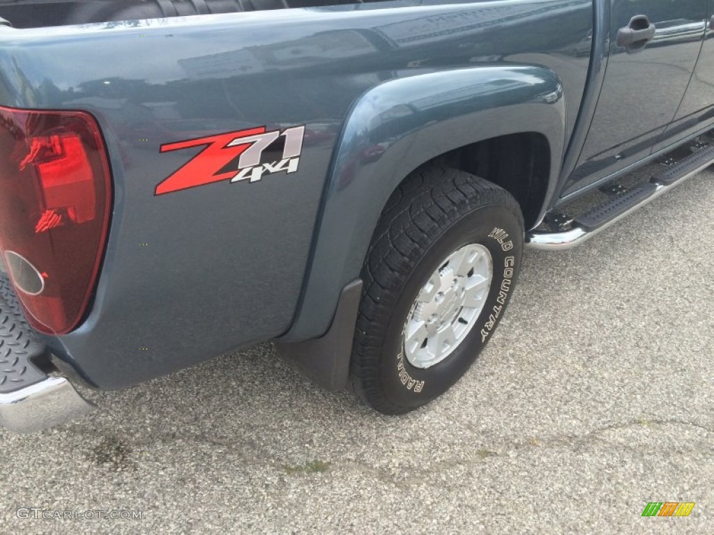2006 Colorado LT Crew Cab 4x4 - Blue Granite Metallic / Very Dark Pewter photo #33