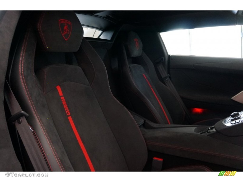 Nero Ade (Black) Interior 2015 Lamborghini Aventador LP700-4 Pirelli Edition Photo #106251414
