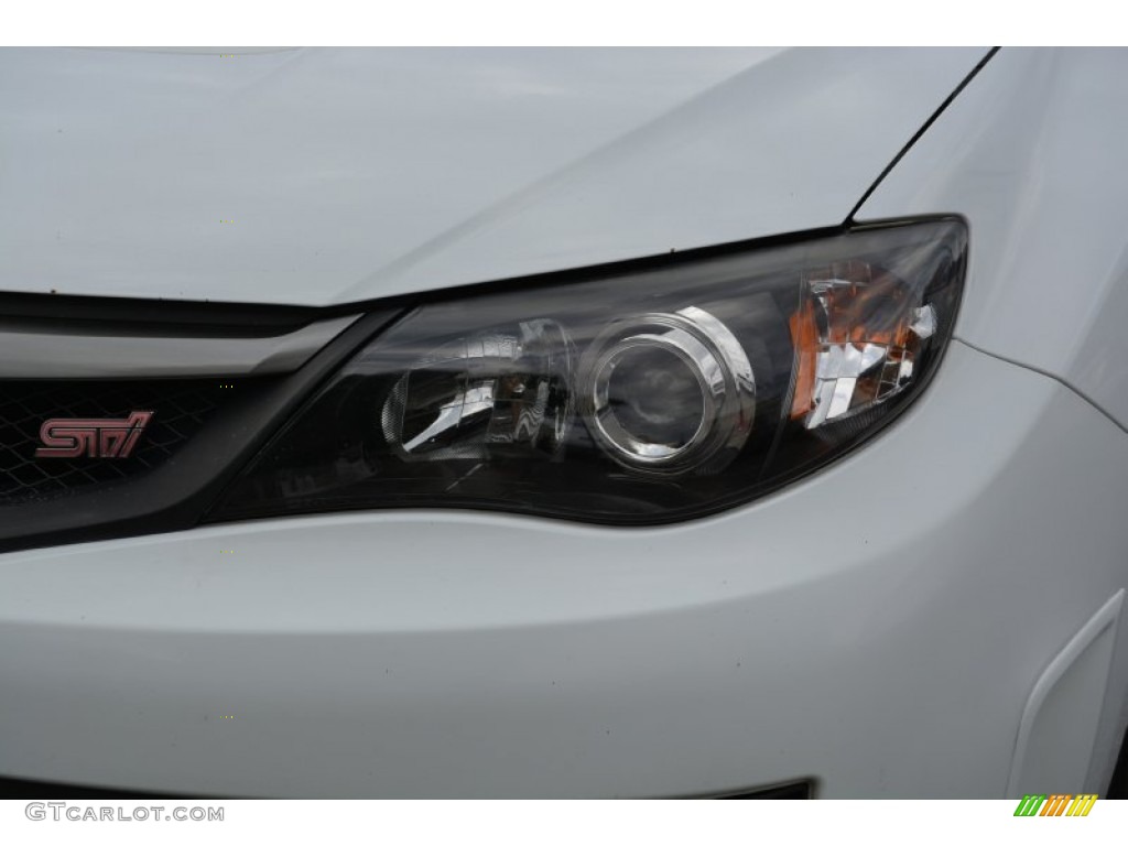 2008 Impreza WRX STi - Aspen White / Carbon Black/Graphite Gray Alcantara photo #30
