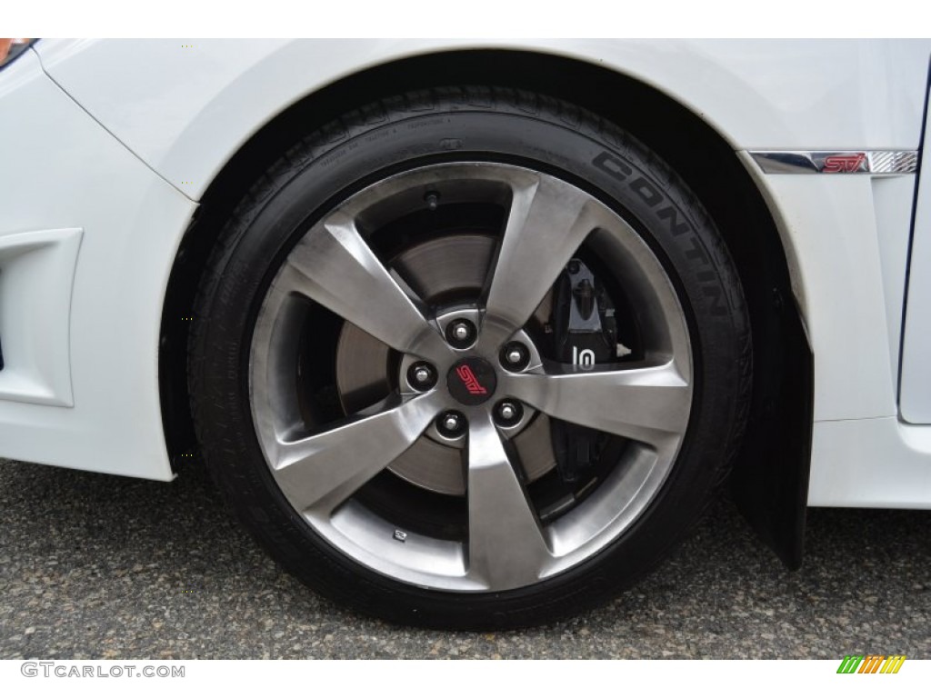 2008 Impreza WRX STi - Aspen White / Carbon Black/Graphite Gray Alcantara photo #31