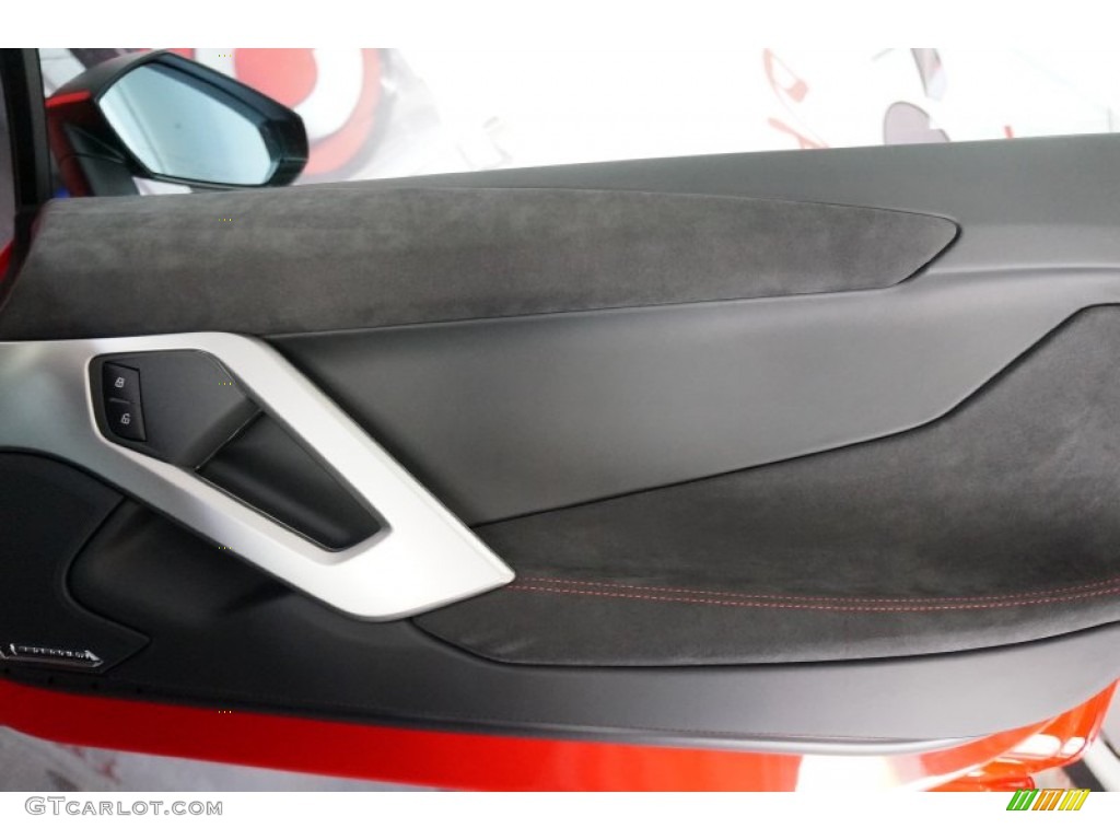 2015 Lamborghini Aventador LP700-4 Pirelli Edition Nero Ade (Black) Door Panel Photo #106251813