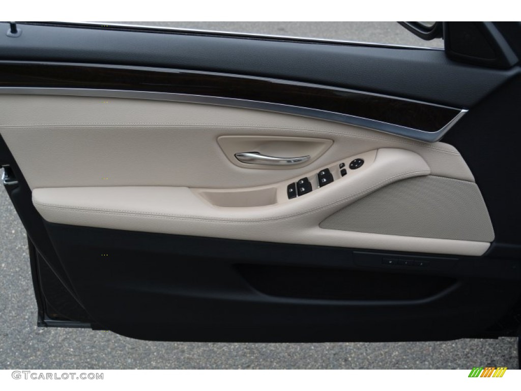 2012 5 Series 535i xDrive Sedan - Dark Graphite Metallic II / Oyster/Black photo #8