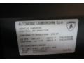 Info Tag of 2015 Aventador LP700-4 Pirelli Edition