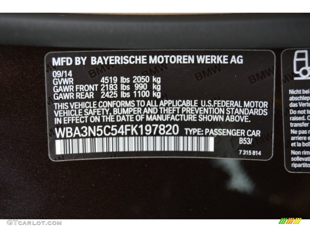 2015 BMW 4 Series 428i xDrive Coupe Color Code Photos