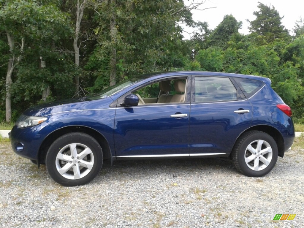 2009 Murano S AWD - Deep Sapphire Metallic / Beige photo #8