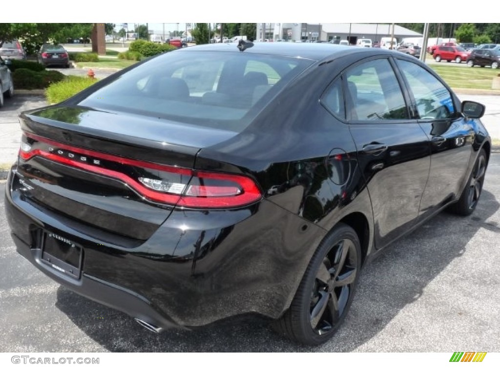 2016 Dart SXT Rallye Blacktop - Pitch Black / Black/Light Tungsten photo #1