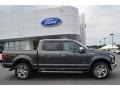 2015 Magnetic Metallic Ford F150 Lariat SuperCrew 4x4  photo #2