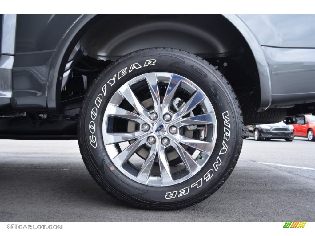 2015 F150 Lariat SuperCrew 4x4 - Magnetic Metallic / Medium Light Camel photo #5