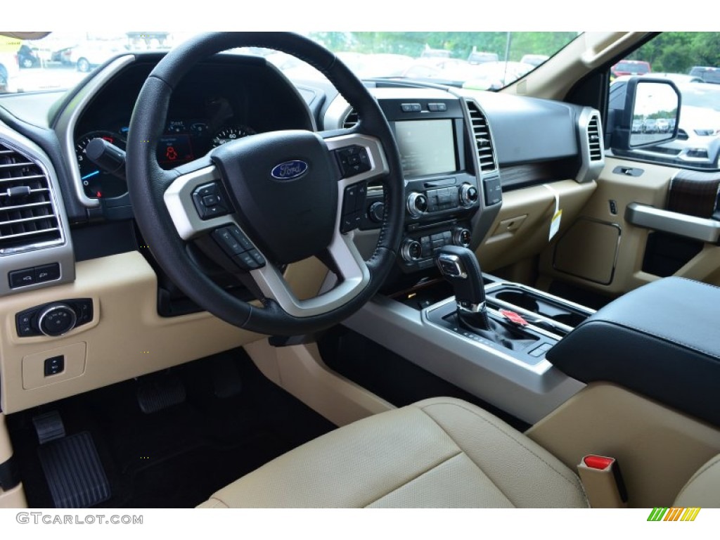 2015 F150 Lariat SuperCrew 4x4 - Magnetic Metallic / Medium Light Camel photo #10