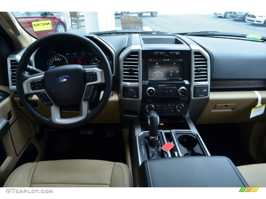 2015 F150 Lariat SuperCrew 4x4 - Magnetic Metallic / Medium Light Camel photo #11