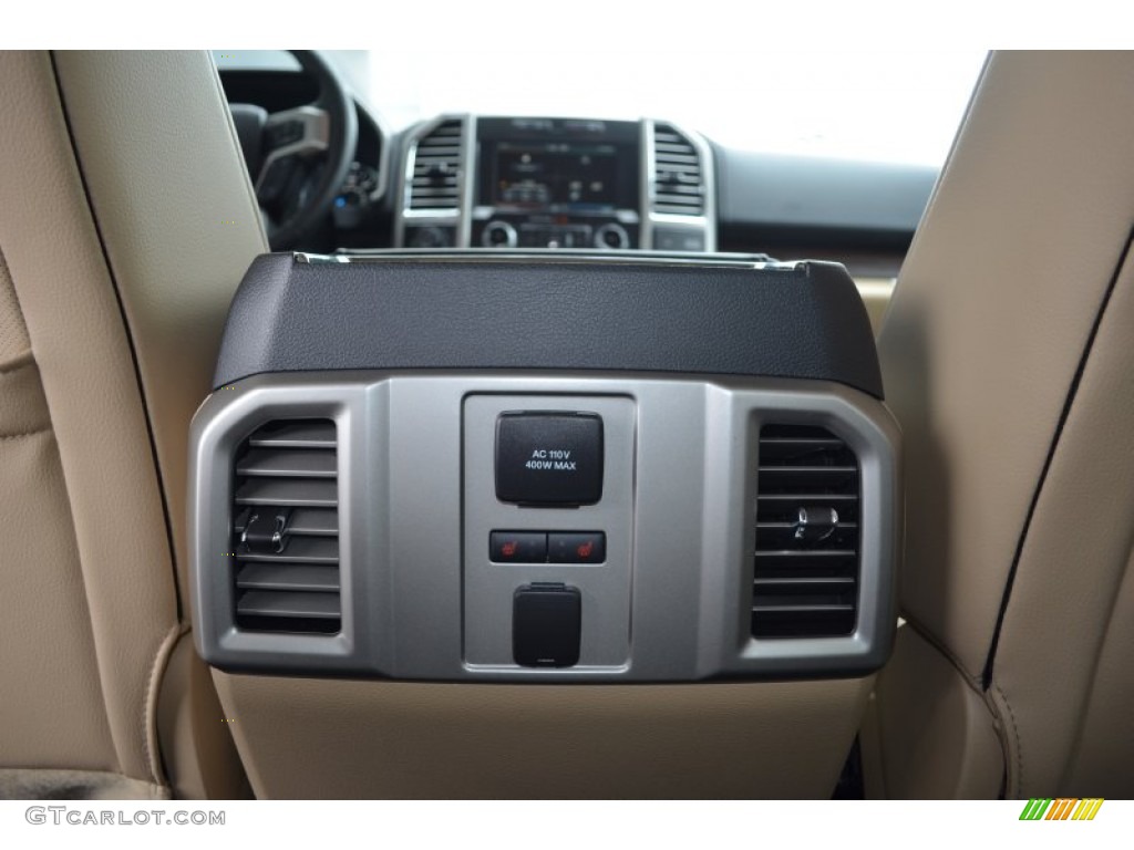 2015 F150 Lariat SuperCrew 4x4 - Magnetic Metallic / Medium Light Camel photo #12