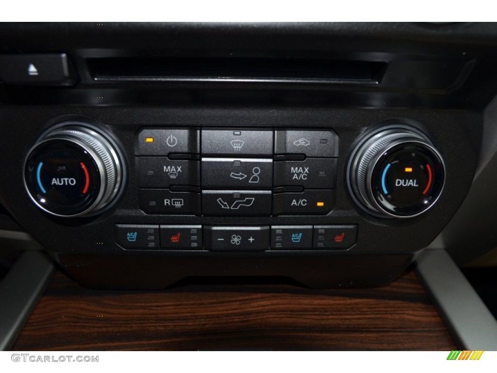 2015 F150 Lariat SuperCrew 4x4 - Magnetic Metallic / Medium Light Camel photo #21