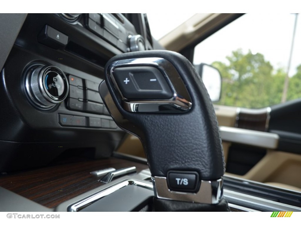 2015 F150 Lariat SuperCrew 4x4 - Magnetic Metallic / Medium Light Camel photo #22
