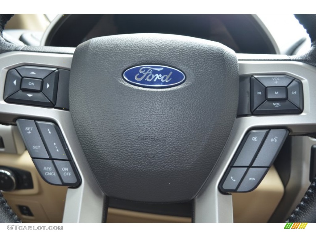2015 F150 Lariat SuperCrew 4x4 - Magnetic Metallic / Medium Light Camel photo #27