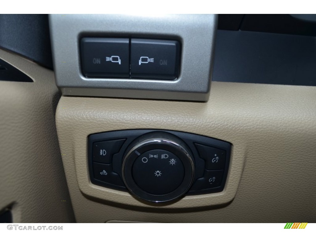 2015 F150 Lariat SuperCrew 4x4 - Magnetic Metallic / Medium Light Camel photo #29